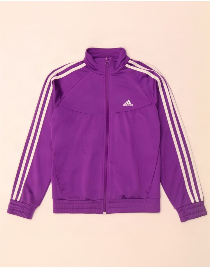 Jaqueta Adidas Meninas Treino Top 11-12 Anos Roxo Poliéster