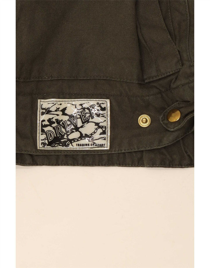 Jaqueta bomber masculina vintage UK 40 grande cáqui