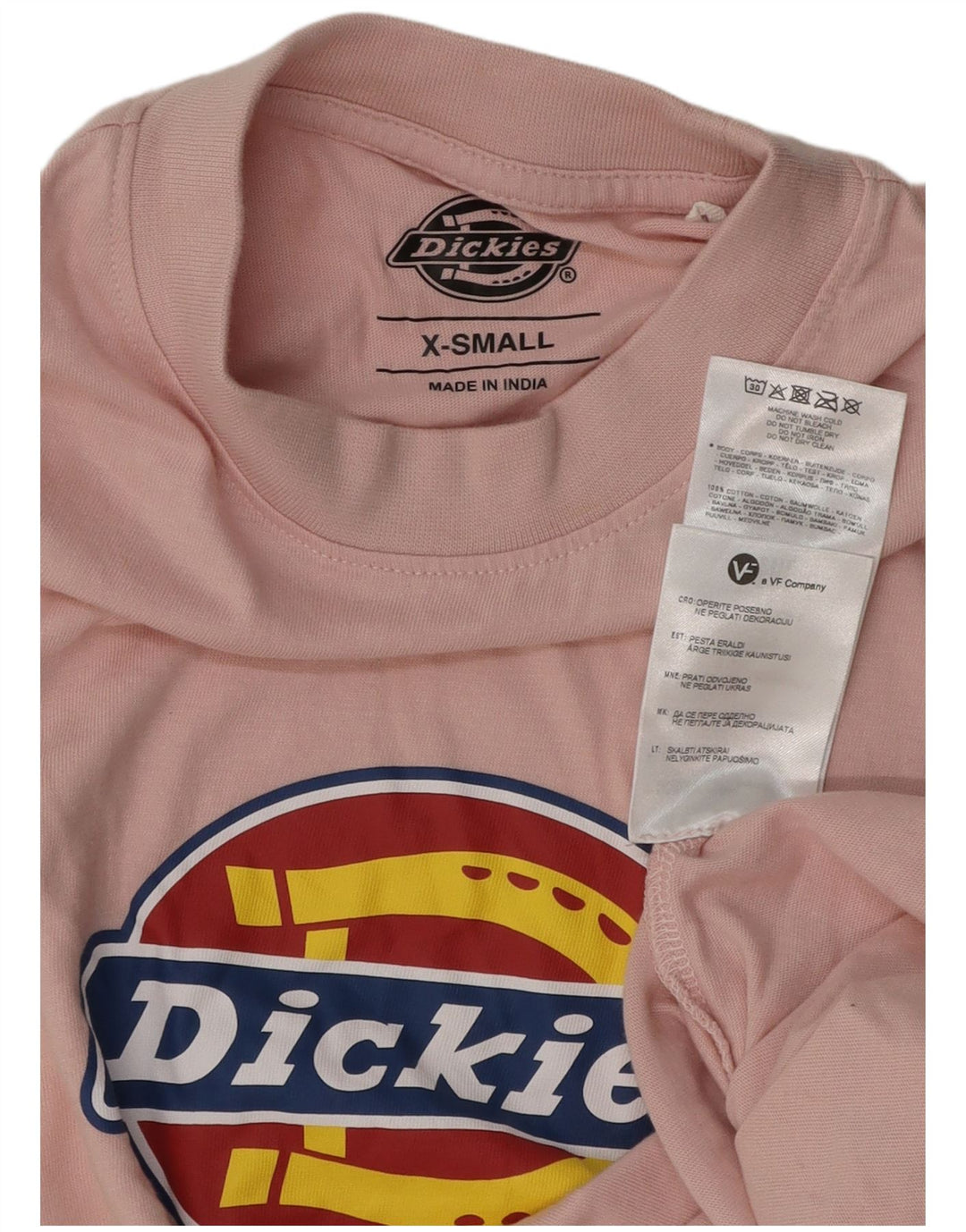 Camiseta gráfica masculina DICKIES XS algodão rosa