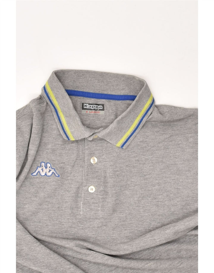KAPPA Mens Polo Shirt XL Grey Cotton | Vintage Kappa | Thrift | Second-Hand Kappa | Used Clothing | Messina Hembry 