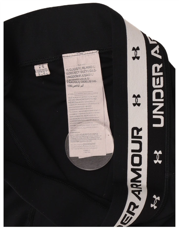 Under Armour Girls Graphic Leggings 11-12 Anos Grande Poliéster Preto
