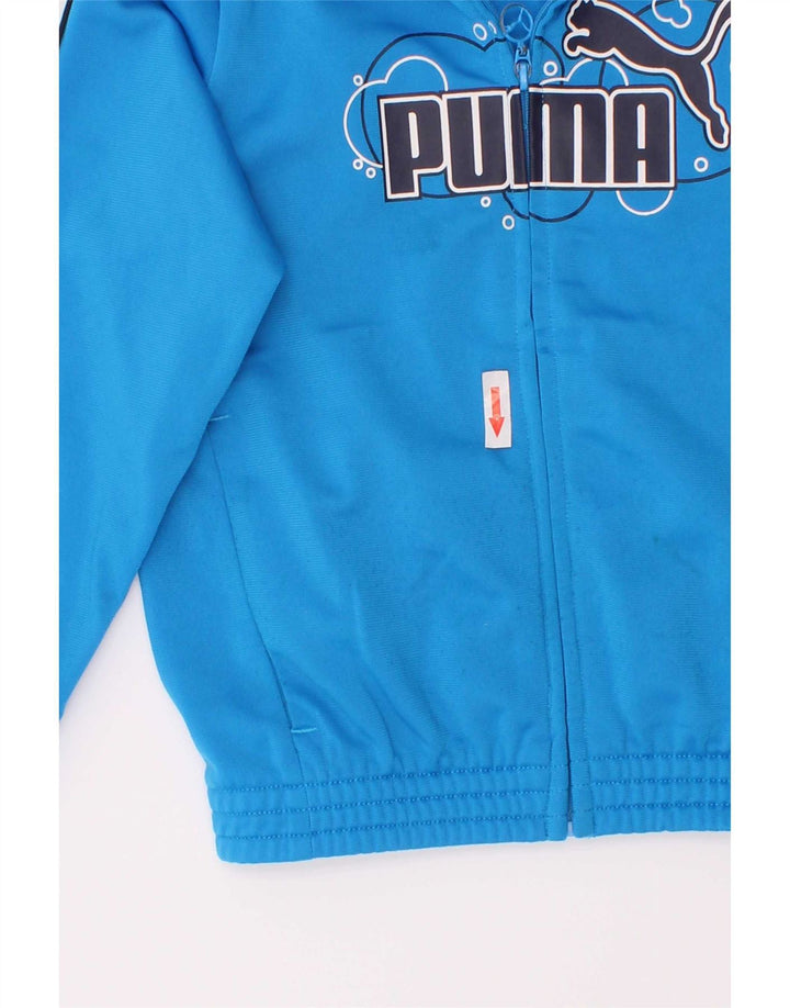 Jaqueta Puma Boys Graphic Tracksuit Top 2-3 Anos Azul Colorblock