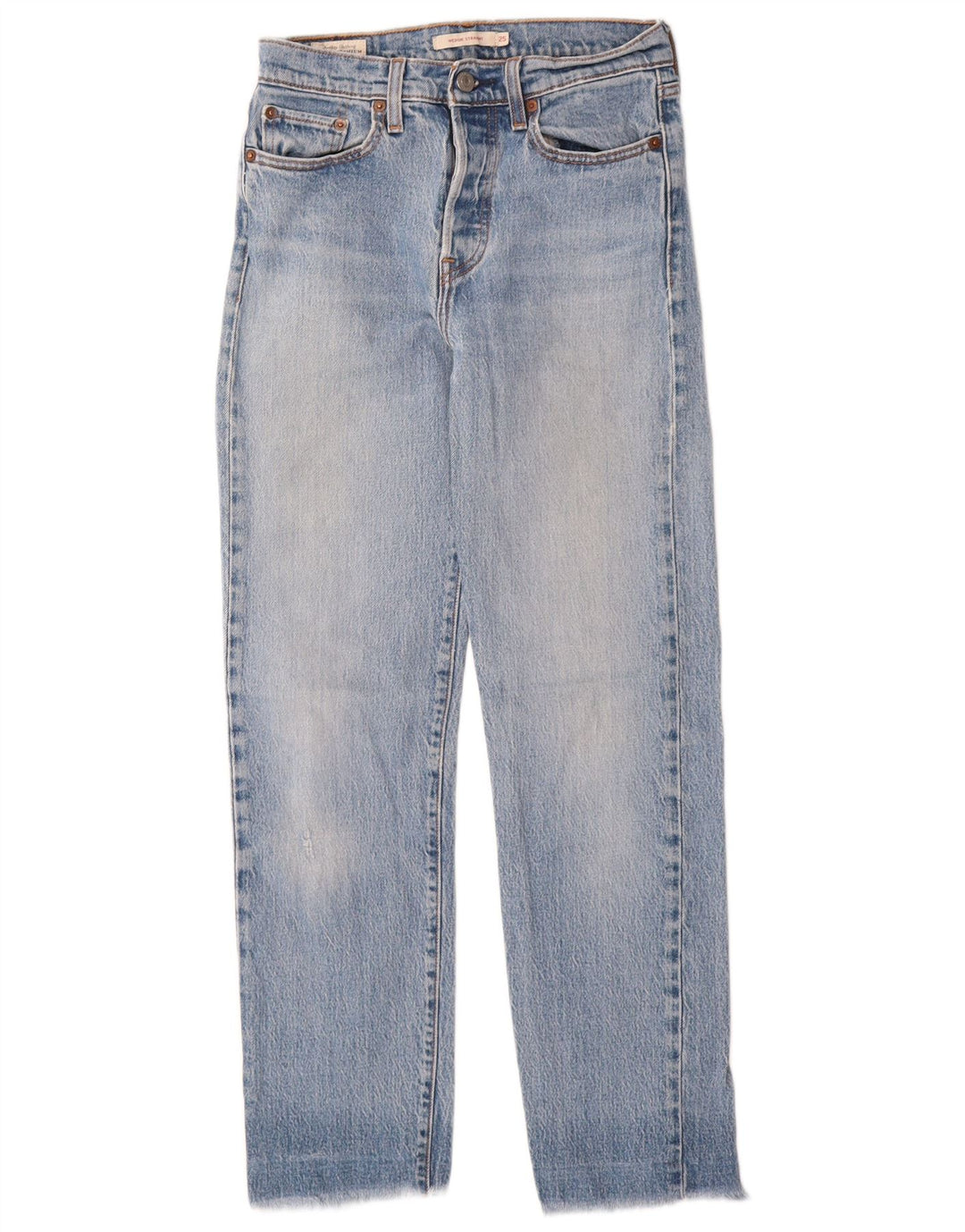 Calça jeans feminina Levi's Wedgie Straight W25 L28 azul algodão