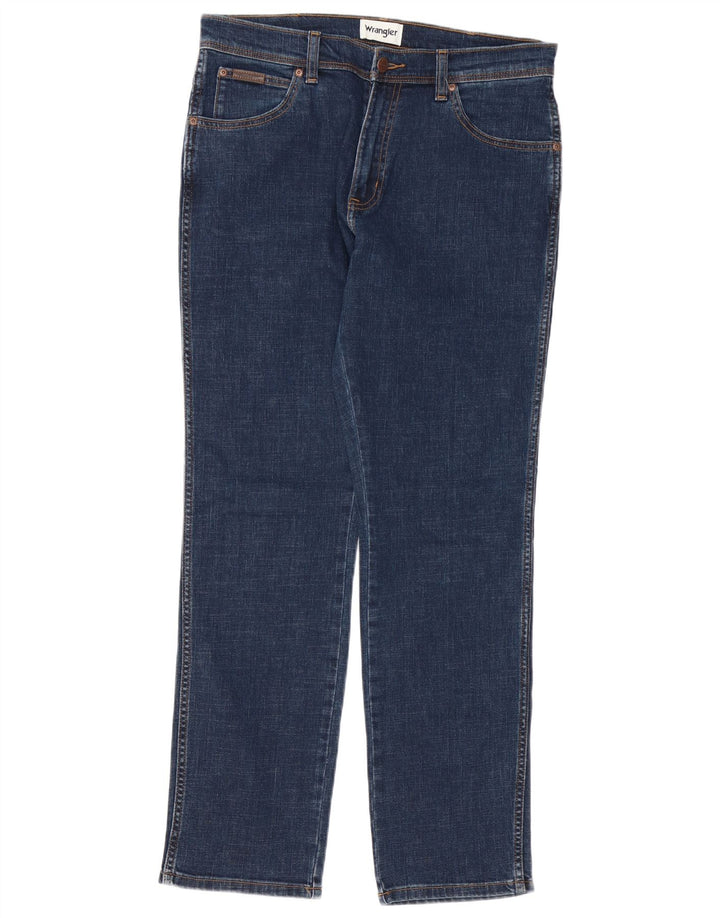 Wrangler Masculino Texas Slim Jeans W33 L32 Azul
