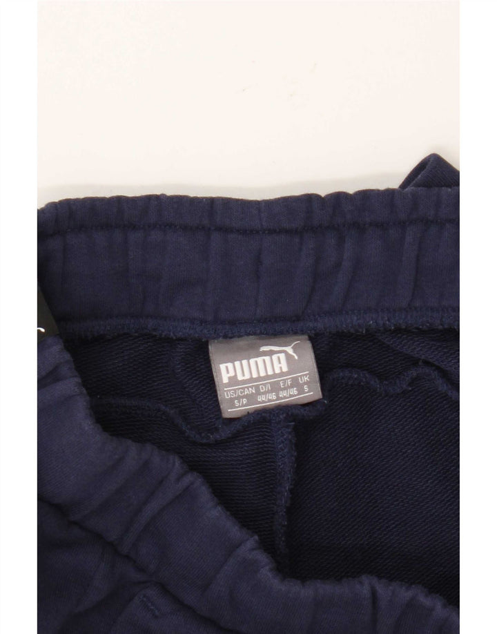 Shorts esportivos gráficos masculinos Puma pequenos azul marinho