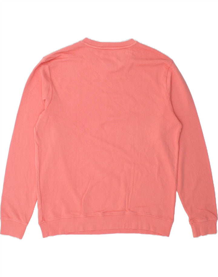 CREW CLOTHING Mens Sweatshirt Jumper XL Pink Cotton Vintage Crew Clothing and Second-Hand Crew Clothing from Messina Hembry 