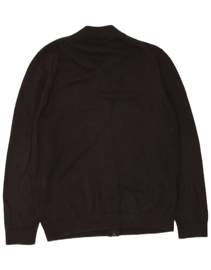 Suéter cardigã masculino Hugo Boss XL algodão preto