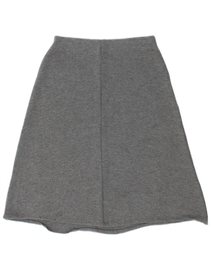 Saia feminina Zara A-Line pequena W28 poliéster cinza