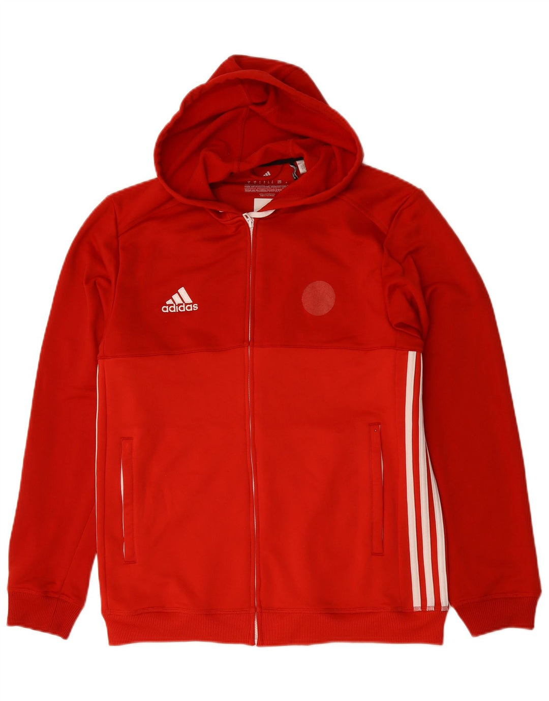 Adidas Mens Climalite Zip Hoodie Suéter Médio Poliéster Vermelho
