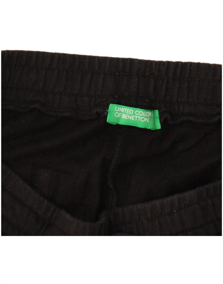 Shorts esportivos masculinos Benetton pequenos pretos
