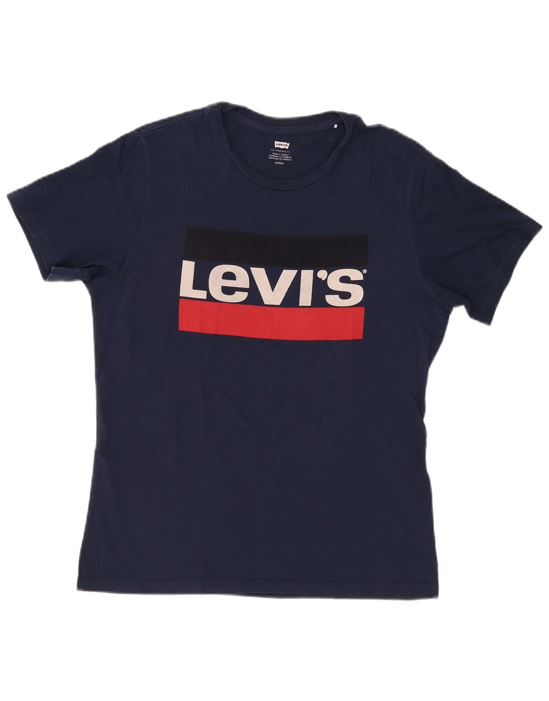 Camiseta gráfica masculina LEVI'S pequena azul marinho