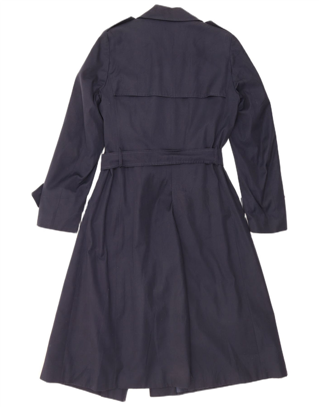 Trench Coat feminino vintage IT 48 XL azul marinho poliamida