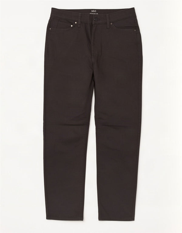 Jeans retos femininos Marks & Spencer W30 L29 algodão cinza