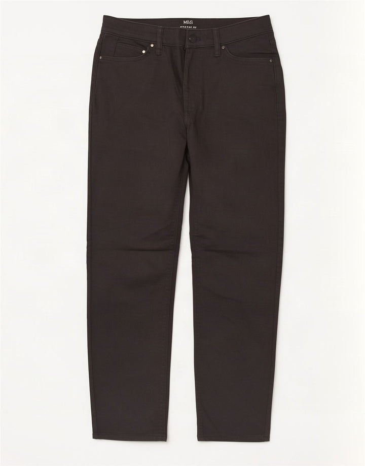 Jeans retos femininos Marks & Spencer W30 L29 algodão cinza