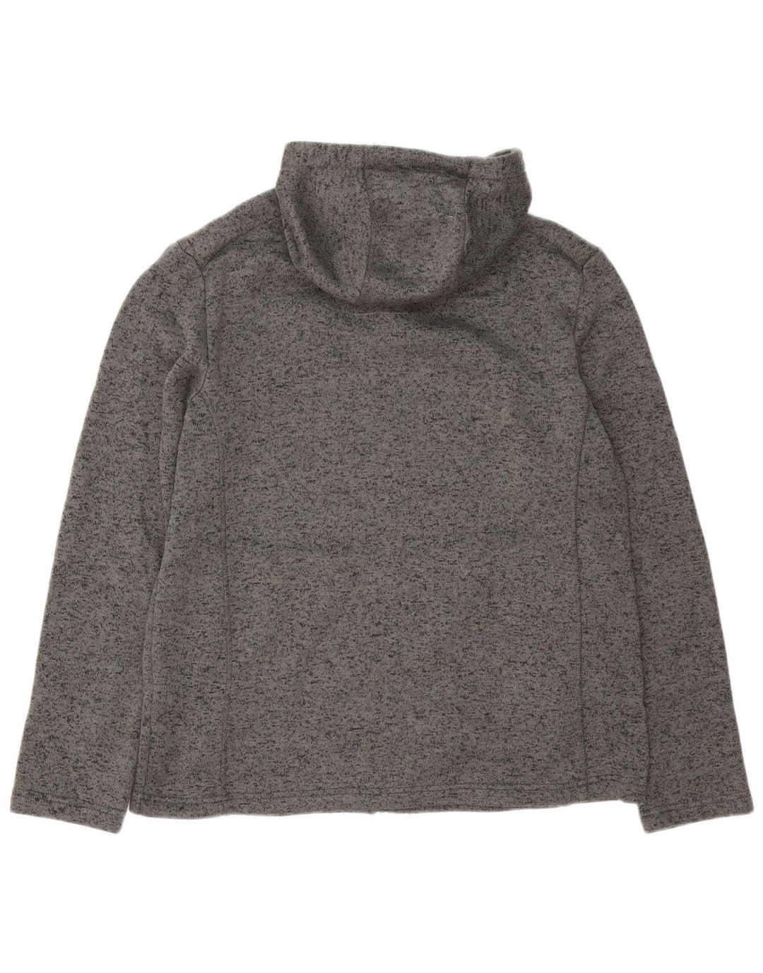 Suéter masculino com capuz e zíper Mountain Warehouse XL cinza manchado de poliéster