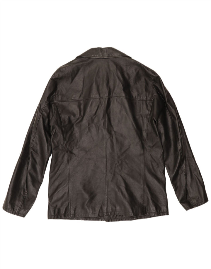 Jaqueta de couro masculina VINTAGE UK 40 grande couro preto