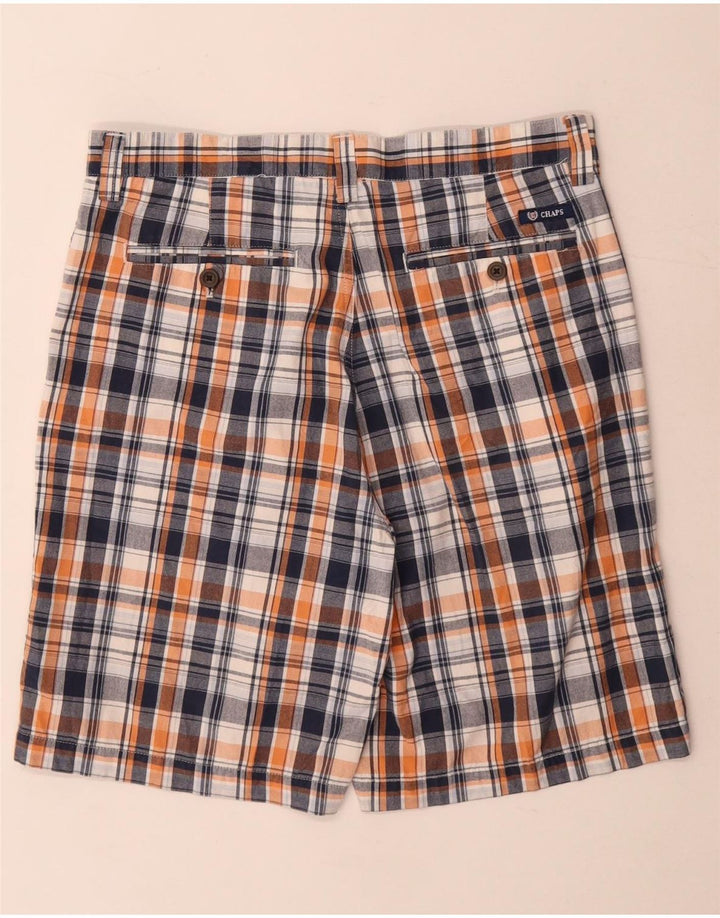 Shorts Chino Masculino Chaps W32 Médio Azul Marinho Xadrez