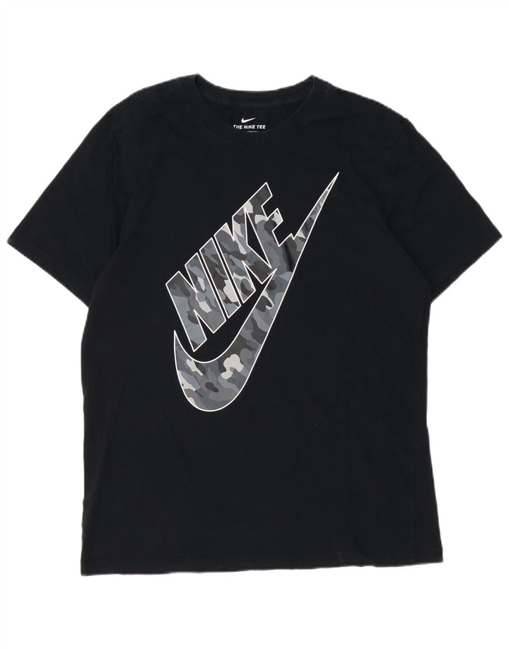 Camiseta Nike masculina gráfica Top médio preto