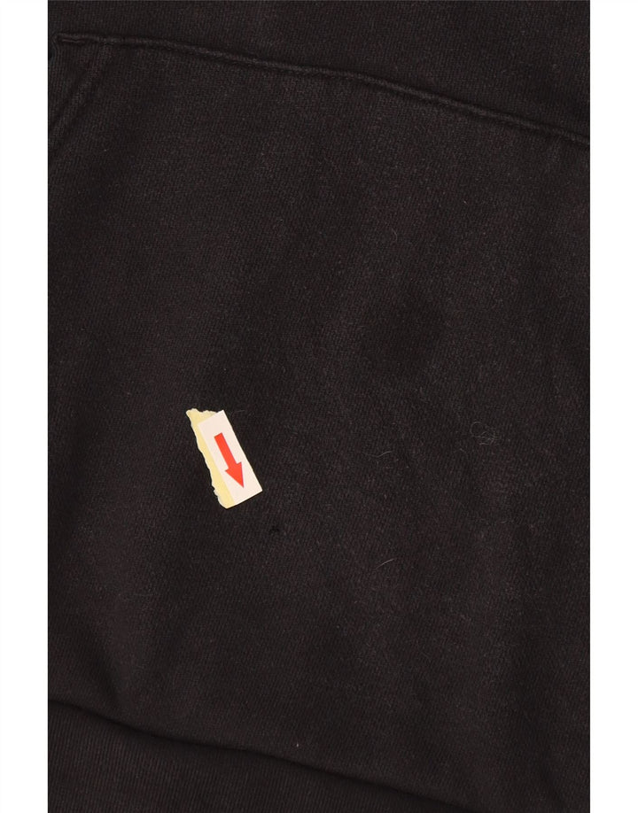 Adidas masculino gráfico moletom com capuz médio algodão preto