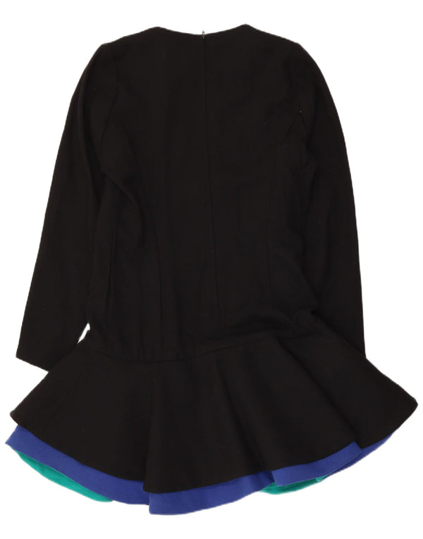 Vestido feminino vintage com cintura baixa IT 44 médio preto