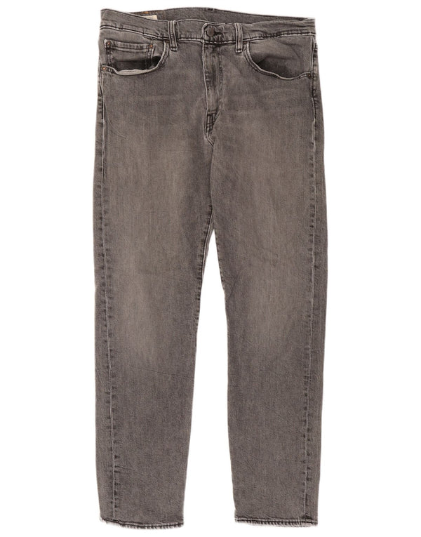 Levi's Masculino 502 Tapered Jeans W34 L32 Cinza Algodão