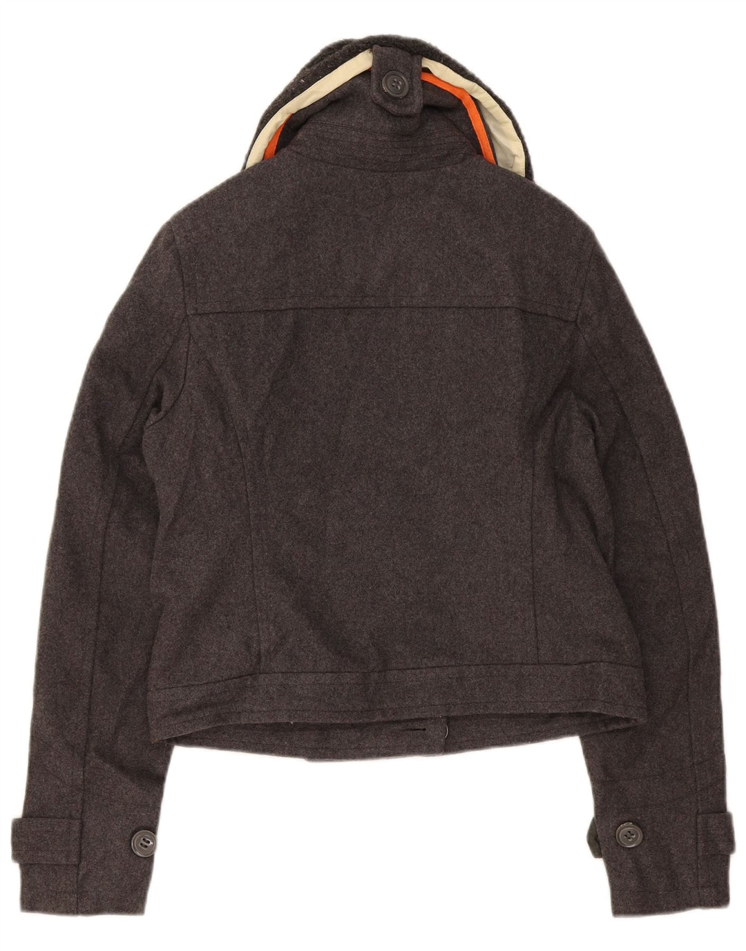 Jaqueta bomber feminina Superdry UK 14 lã cinza médio