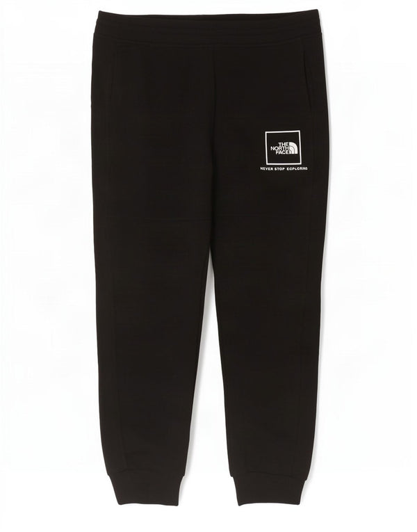 The North Face Mens Calças de treino Joggers grandes de algodão preto
