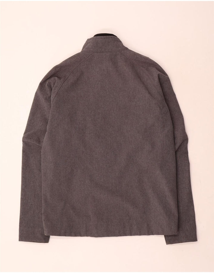 Jaqueta corta-vento masculina Hummel Graphic UK 40 poliéster cinza grande
