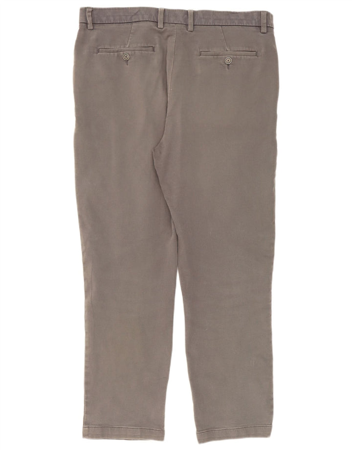 Calça Chino Masculina Slim Marks & Spencer W36 L31 Algodão Cinza