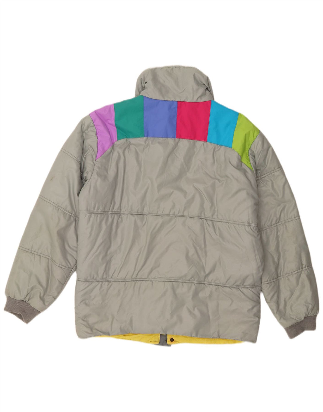 Jaqueta acolchoada masculina Bailo IT 50 grande cinza colorblock poliamida