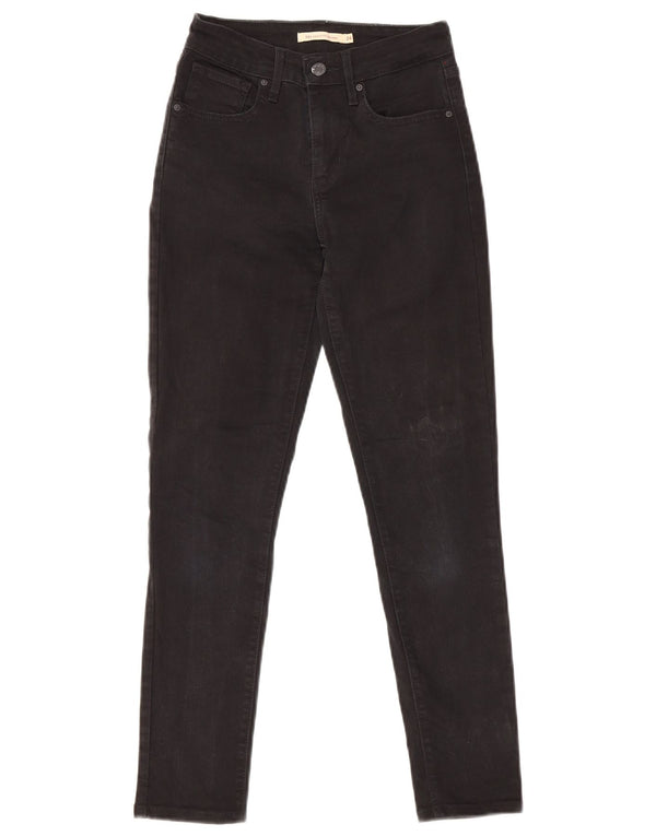 Calça jeans feminina Levi's 721 High Rise Skinny W24 L27 algodão preto