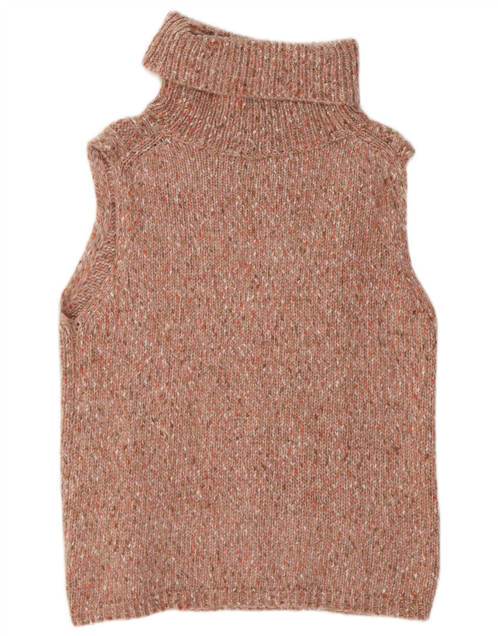 Suéter feminino ESSENTIALS com gola redonda EU 40/42 médio rosa manchado