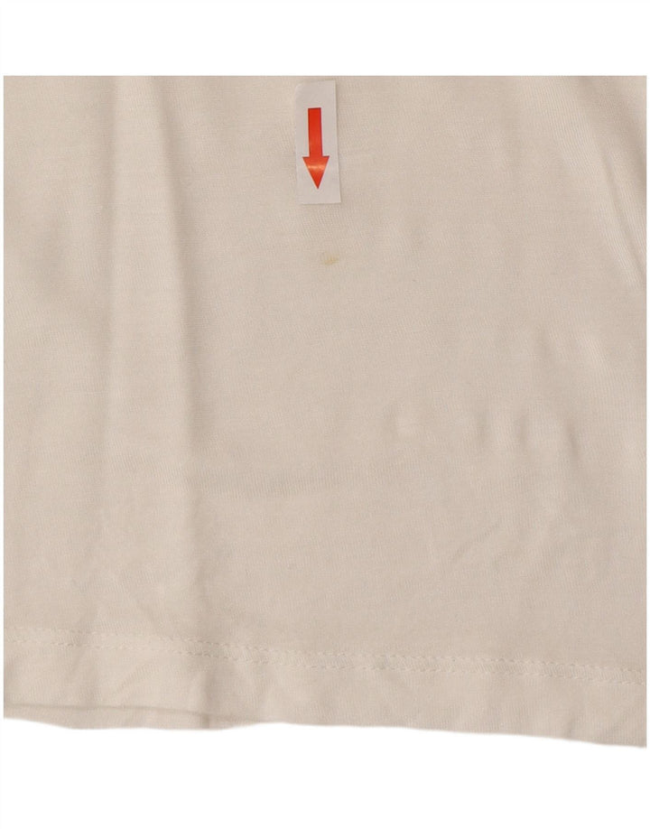 Camiseta feminina Fila Oversized Top UK 14 médio listrado branco