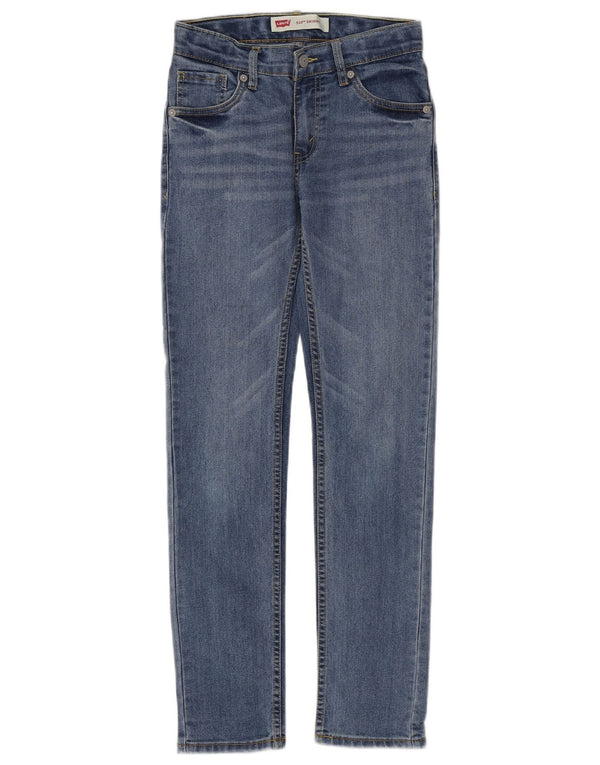 Levi's Boys 510 Skinny Jeans 11-12 Anos W26 L28 Azul Algodão