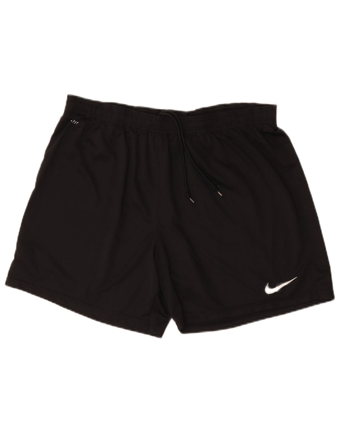 Shorts esportivos femininos Nike Dri Fit XL preto poliéster