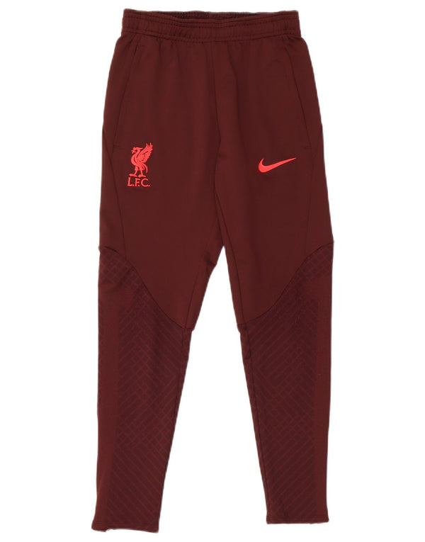 Calça de treino Nike Boys Liverpool Slim Fit 8-9 anos pequena Borgonha