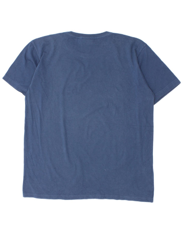 Top Lacoste Boys Graphic T-Shirt 15-16 Anos Azul Marinho Algodão