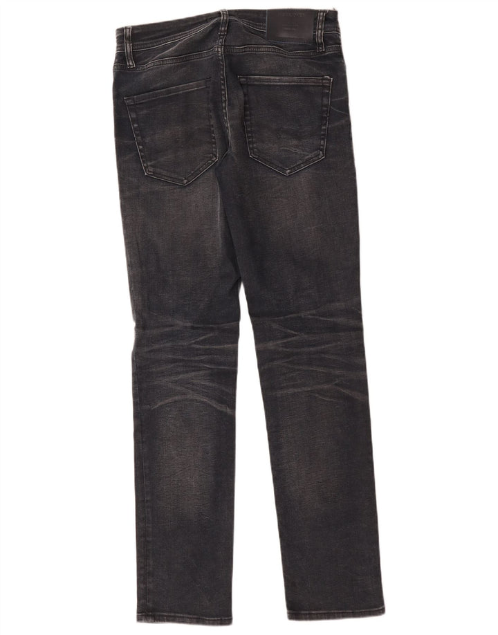 Jack & Jones Masculino Tim Slim Jeans W30 L32 Algodão Preto