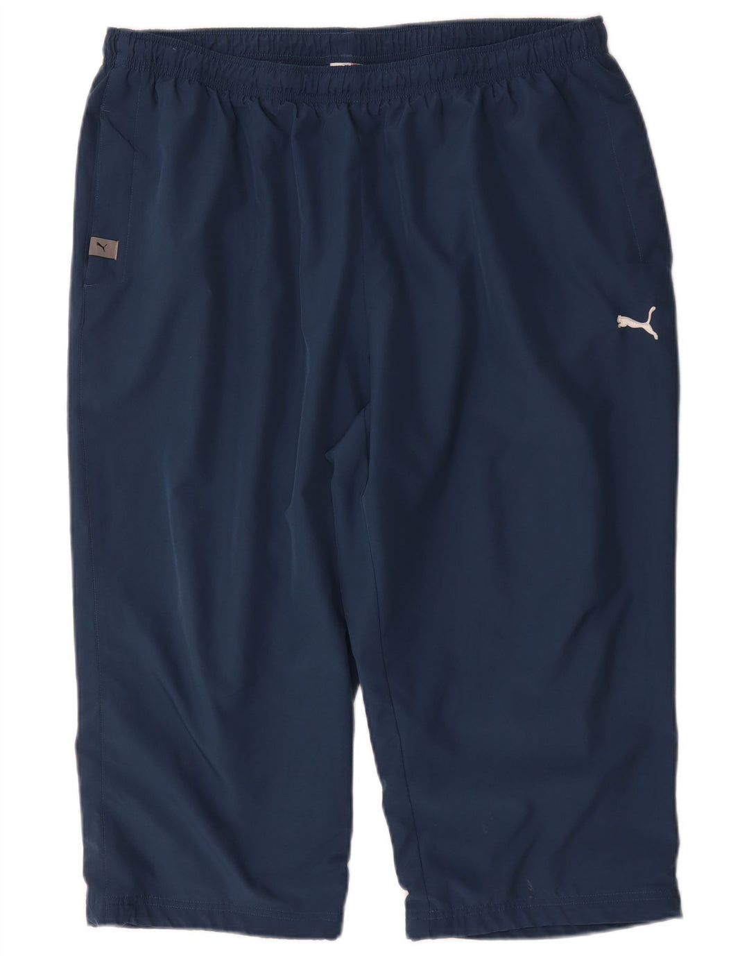 Calça de treino masculina Puma Graphic Capri 2XL azul marinho poliéster