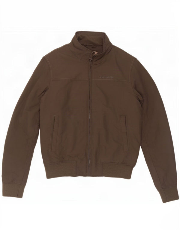 Jaqueta bomber masculina Woolrich UK 36 pequena cáqui nylon