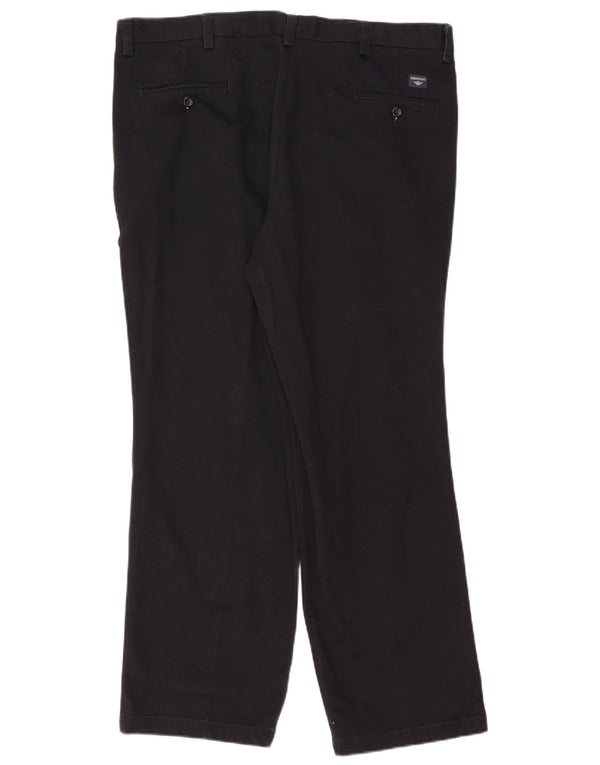Calças Dockers masculinas retas Chino W40 L30 algodão preto