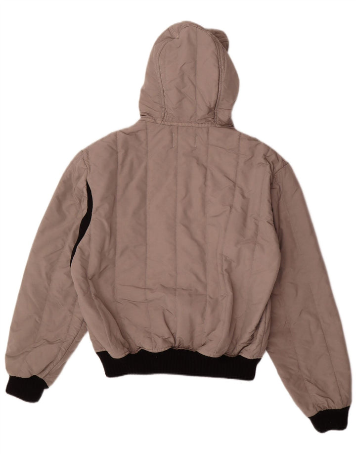 Jaqueta bomber com capuz para meninos Refrigiwear 13-14 anos XL cinza poliamida