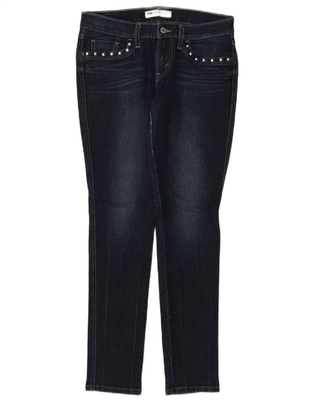 Calça jeans feminina super baixa skinny LEVI'S US 5 pequena W27 L32 algodão azul marinho