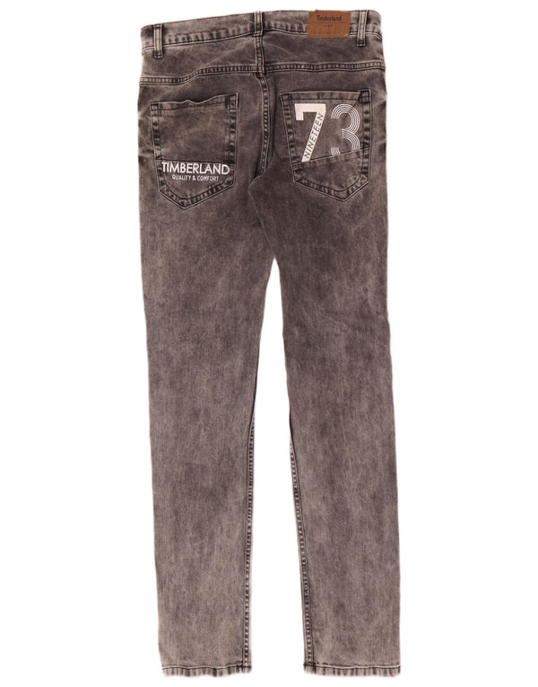 Jeans Timberland Meninas Graphic Slim 15-16 Anos W30 L32 Cinza