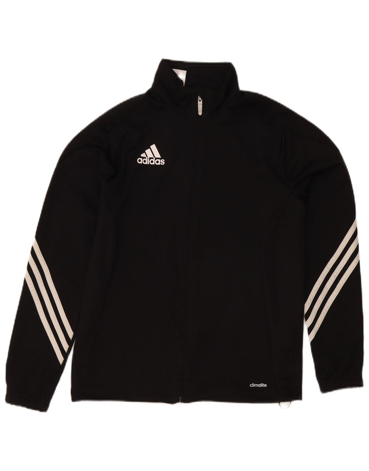 Casaco de treino Adidas Boys Climalite 13-14 anos preto poliéster