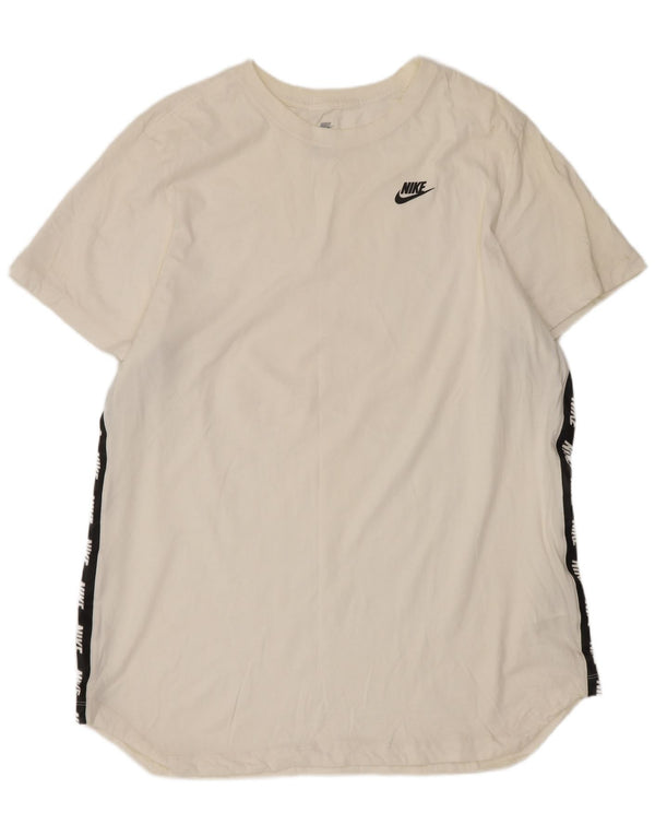 Camiseta Nike masculina gráfica Top XL branco colorblock algodão