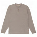 Top masculino Levi's Standard Fit manga comprida cinza médio manchado