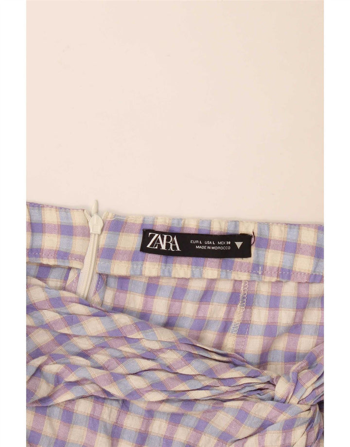Saia maxi feminina Zara grande W32 roxo guingão