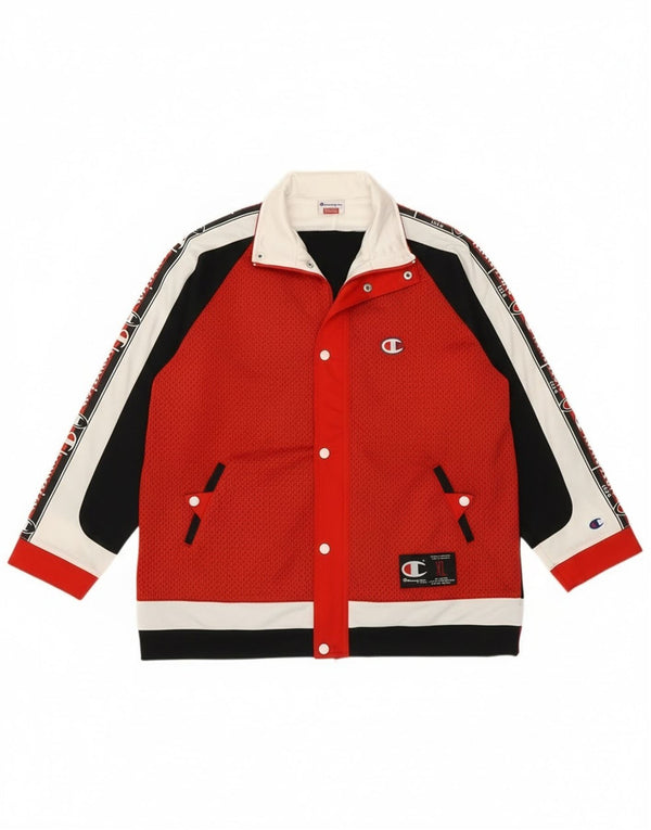 Jaqueta de agasalho gráfico Champion Boys USA 13-14 anos XL vermelho esportivo