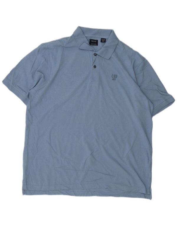 Camisa polo masculina IZOD XL algodão azul